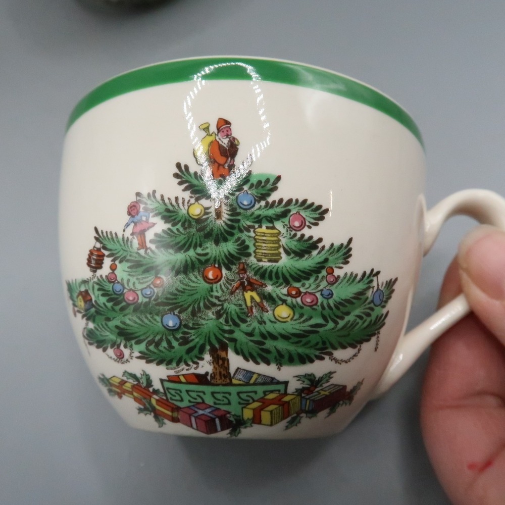 2x Spode Christmas Tree Tea Coffee Cup Mug Replacement Add On